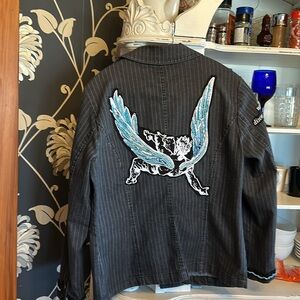 Handcrafted fallen angel coat